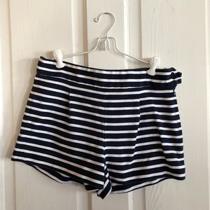 J. Crew Navy & White Striped Shorts 6